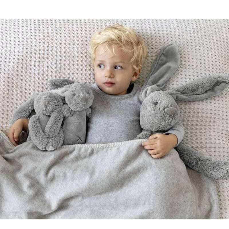 Peluche blandito conejo Richie gris 38 cm - manodesantaoficial
