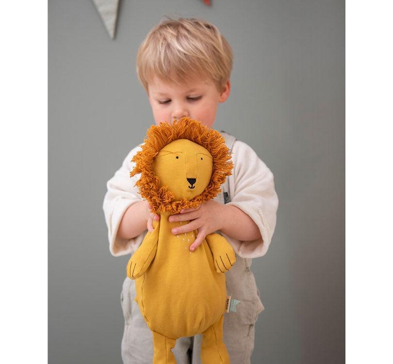 Peluche grande León algodón orgánico - manodesantaoficial