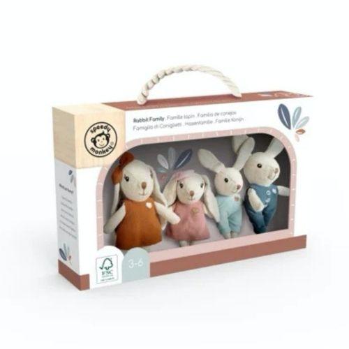 Personajes familia conejitos casita de muñecas - manodesantaoficial