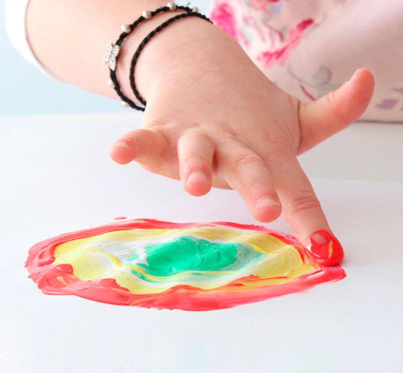 Pintura dedos para pintar 6 colores Básicos - manodesantaoficial