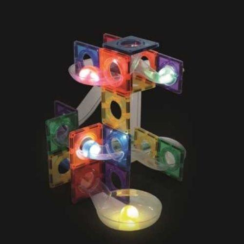 Pista de bolas luminosas colores vivos 100 piezas Cleverclixx - manodesantaoficial