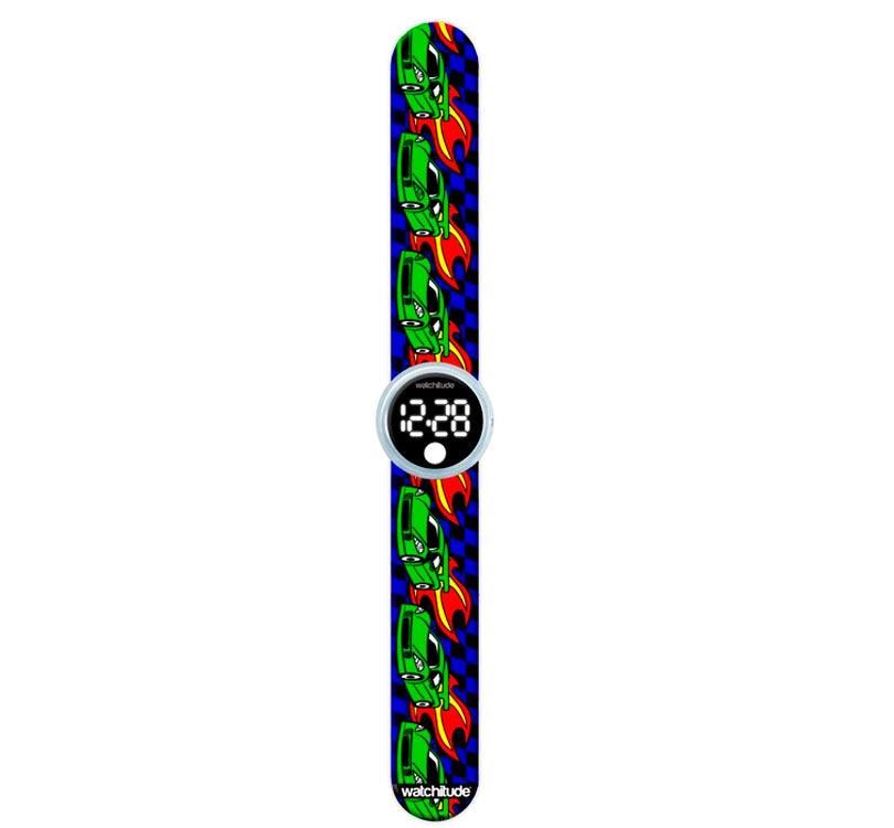 Reloj digital infantil Slap coloreable Coches - manodesantaoficial