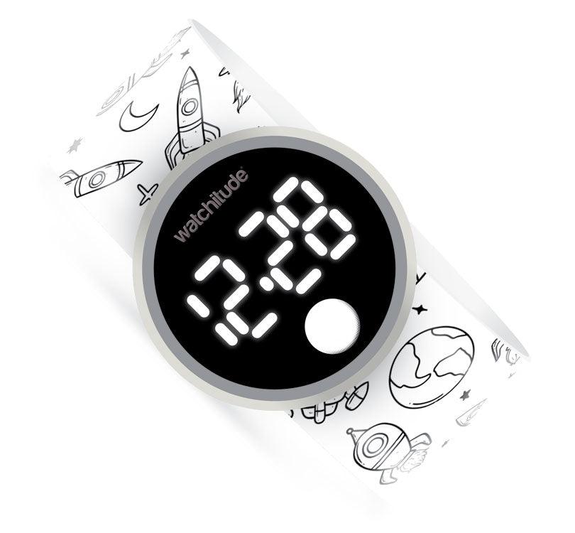Reloj digital infantil Slap coloreable Espacio - manodesantaoficial