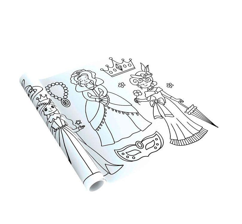 Rollo para colorear mágico Princesas - manodesantaoficial