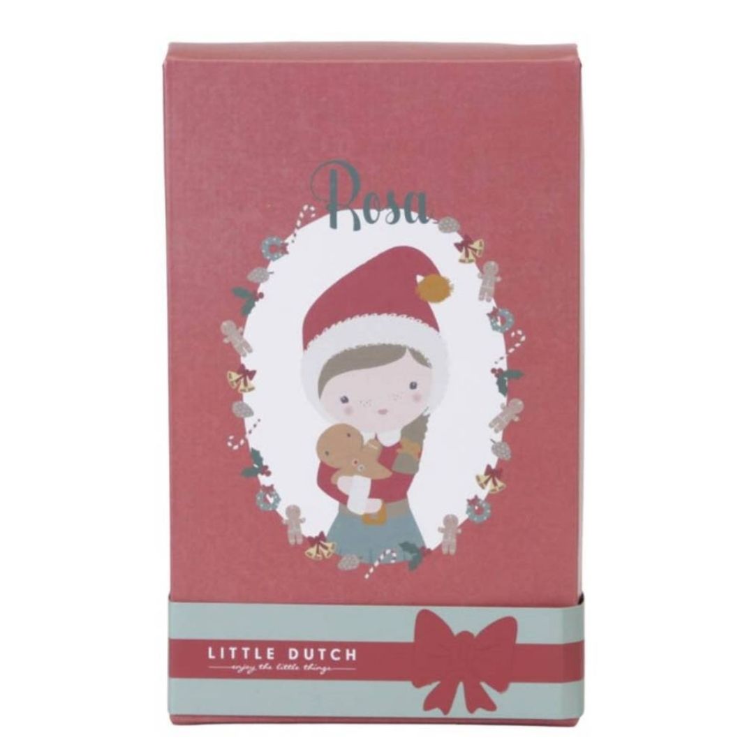 Muñeca de Trapo Rosa Elfa de Navidad – Little Dutch 🎄
Edad recomendada: Desde 0 meses
Tamaño: 35 cm (muñeca mediana)
Material: Poliéster suave y resistente
Lavable a máquina: Sí, a 30ºC
Presentación: En caja decorativa de 21,5 x 12,2 x 7 cm