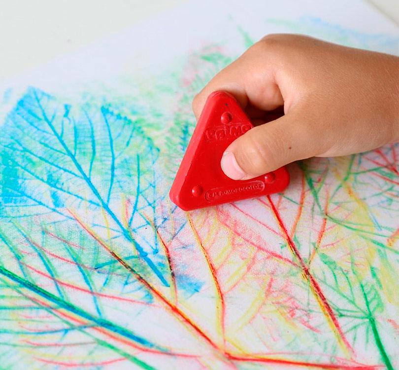 Set 8 pinturas triángulares y plantillas - manodesantaoficial