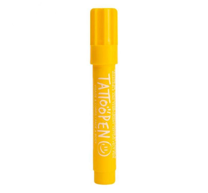 Tattoopen Rotulador para dibujar en la piel Amarillo - manodesantaoficial