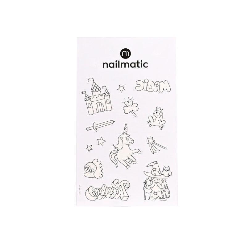 Tatuajes para colorear Magic World - manodesantaoficial