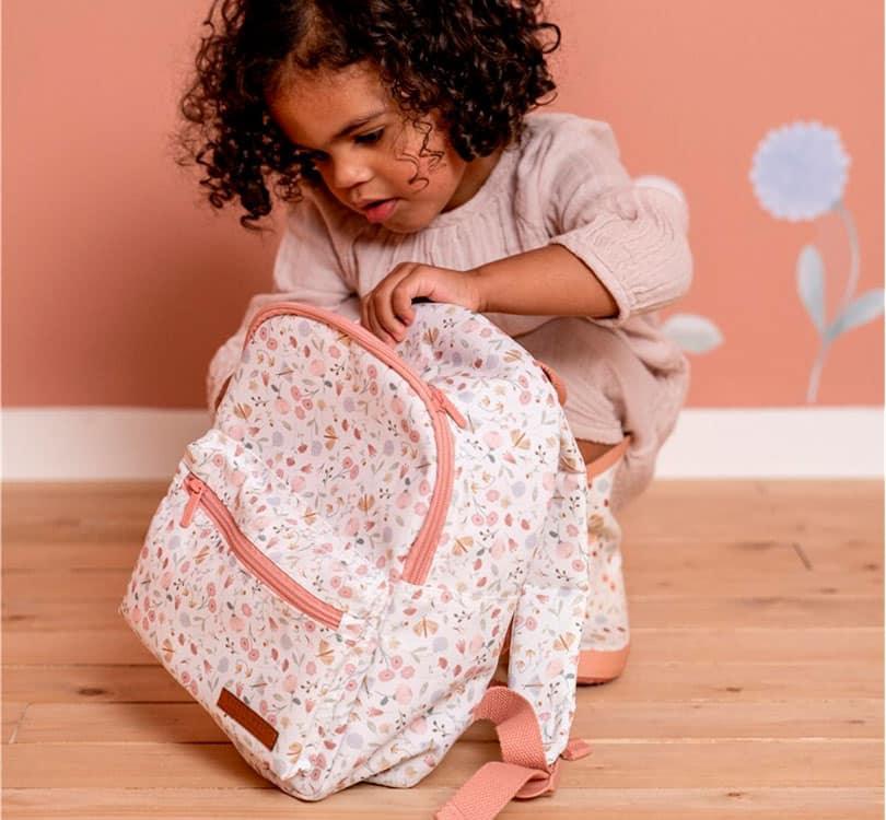 Mochila infantil Flores y Mariposas Little Dutch - manodesantaoficial