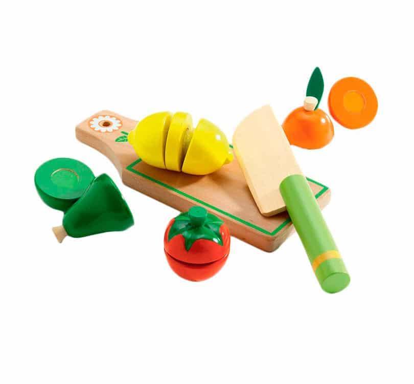 Set frutas, vegetales y tabla Djeco - manodesantaoficial