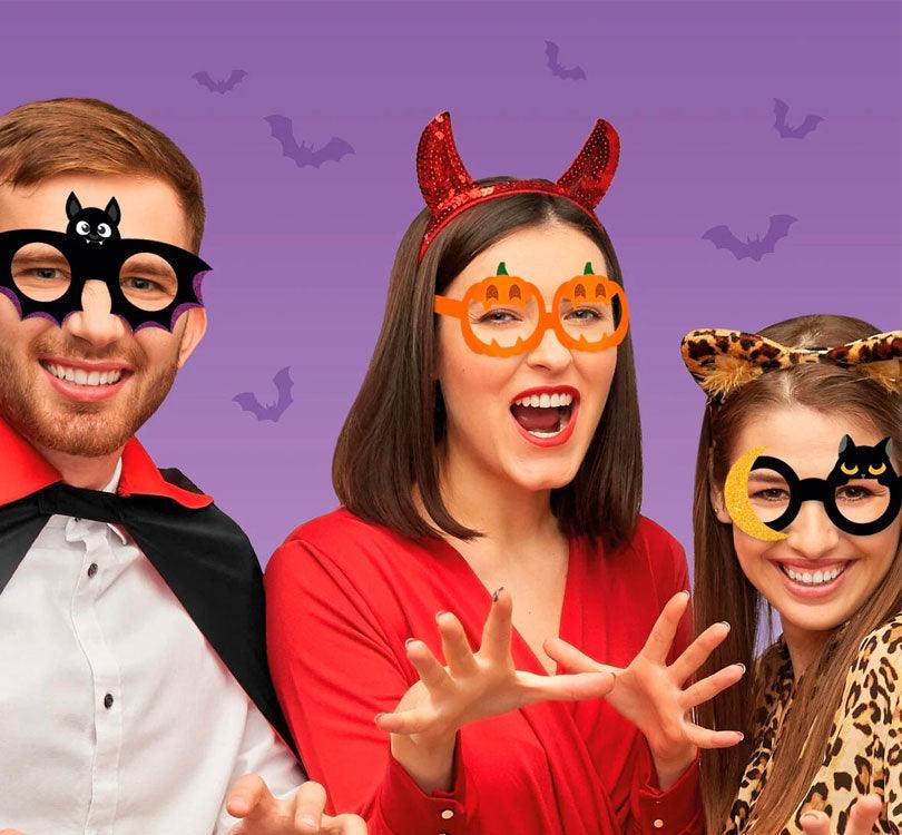 8 Gafas de papel halloween - manodesantaoficial