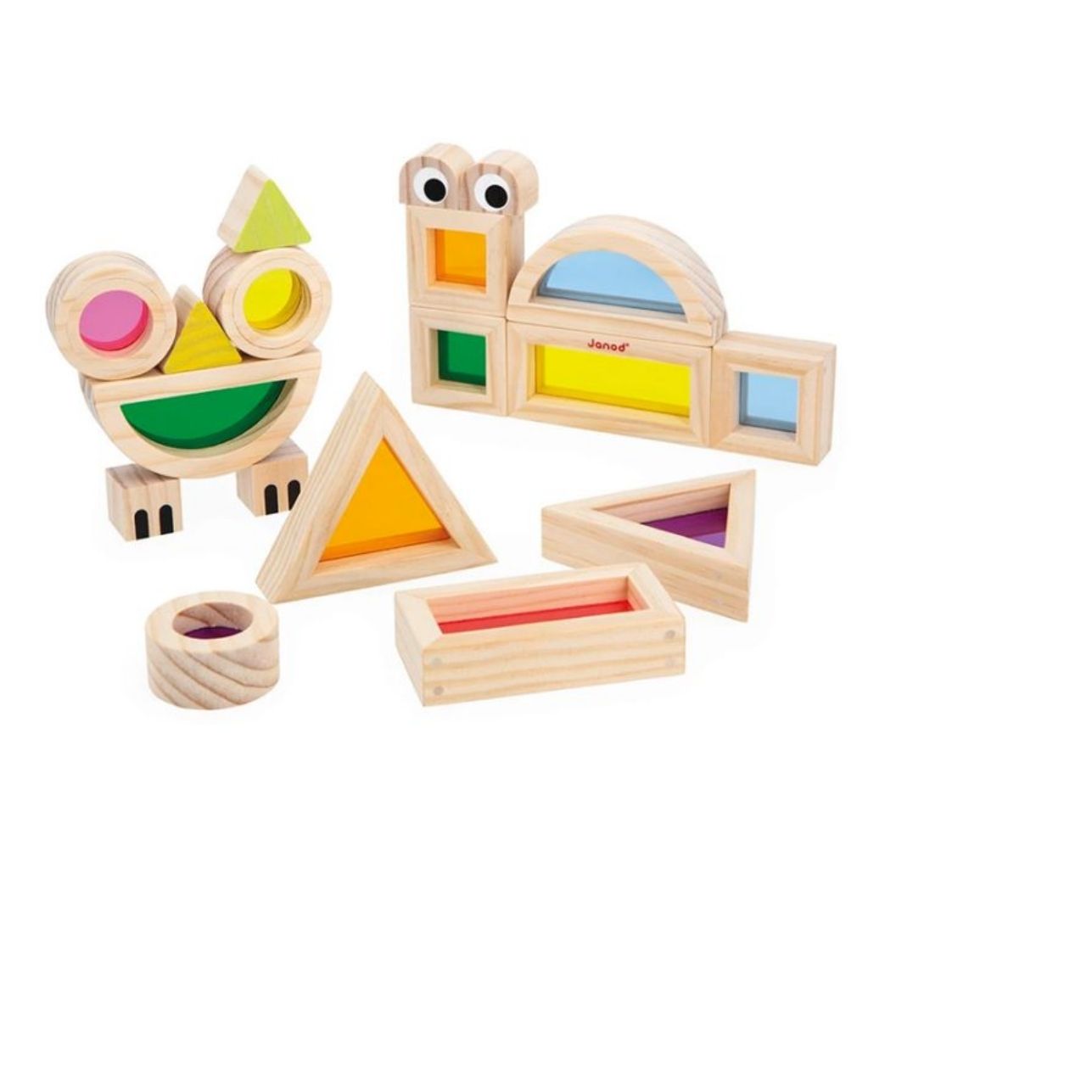 Set Sensorial de Bloques de Madera – Janod

Incluye 18 bloques sensoriales:
▸ 12 bloques con ventanas translúcidas de colores
▸ 6 bloques con rasgos faciales y partes del cuerpo

6 tarjetas con ideas para construir estructuras y personajes

Perfectos para actividades de luz y exploración sensorial

Fomentan la creatividad, el razonamiento lógico y la coordinación

Compatible con mesas de luz

Material: madera de haya