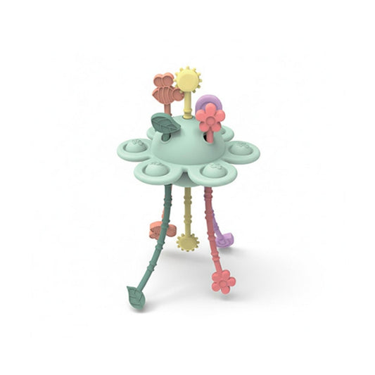 Bola Sensorial de Silicona Garden Green– Diversión&nbsp; sensorial

Edad recomendada: +10 meses

Hecha de silicona de grado alimenticio, ideal como mordedor seguro 🦷

Libre de BPA y ftalatos 🚫

5 tiras de colores que crujen y suenan al estirarlas