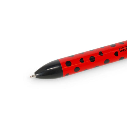 Compra el Bolígrafo de Dos Colores Ladybug de Legami. Sistema Click&Clack con tinta roja y negra en un solo cuerpo. Ligero, divertido y perfecto para la escuela o la oficina.