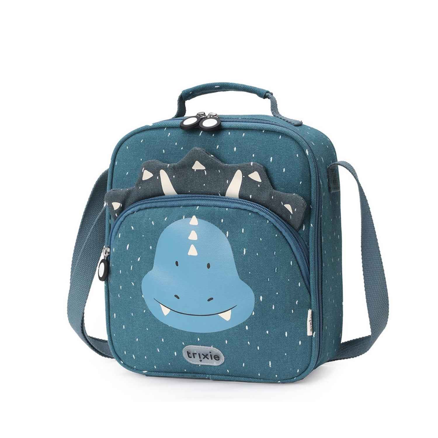 Consigue la bolsa almuerzo térmica Mr. Triceratops personalizable de Trixie en www.manodesantaoficial.es. Bolsa térmica infantil ideal para mantener la comida fresca en el colegio y excursiones. ¡Personalízala con su nombre!