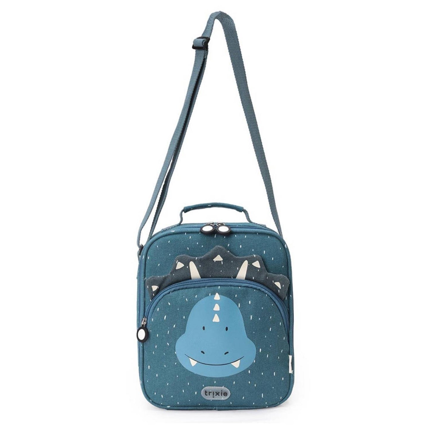 Consigue la bolsa almuerzo térmica Mr. Triceratops personalizable de Trixie en www.manodesantaoficial.es. Bolsa térmica infantil ideal para mantener la comida fresca en el colegio y excursiones. ¡Personalízala con su nombre!