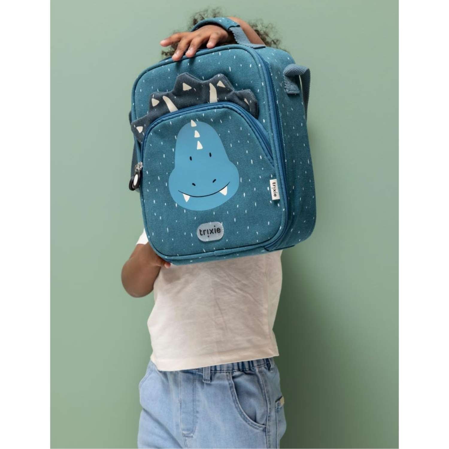 Consigue la bolsa almuerzo térmica Mr. Triceratops personalizable de Trixie en www.manodesantaoficial.es. Bolsa térmica infantil ideal para mantener la comida fresca en el colegio y excursiones. ¡Personalízala con su nombre!