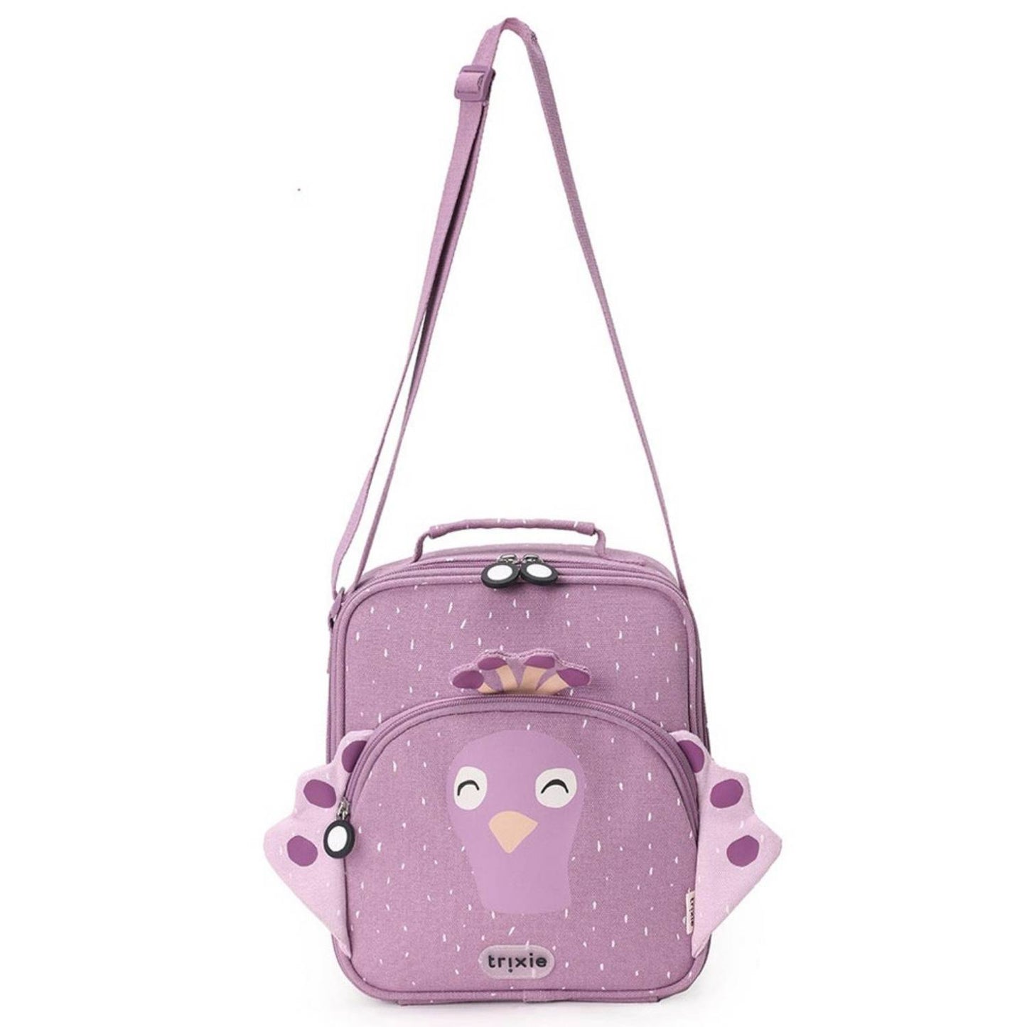 Consigue la bolsa almuerzo térmica Mrs. Peacock personalizable de Trixie en www.manodesantaoficial.es. Bolsa térmica infantil ideal para mantener la comida fresca en el colegio y excursiones. ¡Personalízala con su nombre!
