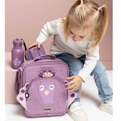 Consigue la bolsa almuerzo térmica Mrs. Peacock personalizable de Trixie en www.manodesantaoficial.es. Bolsa térmica infantil ideal para mantener la comida fresca en el colegio y excursiones. ¡Personalízala con su nombre!
