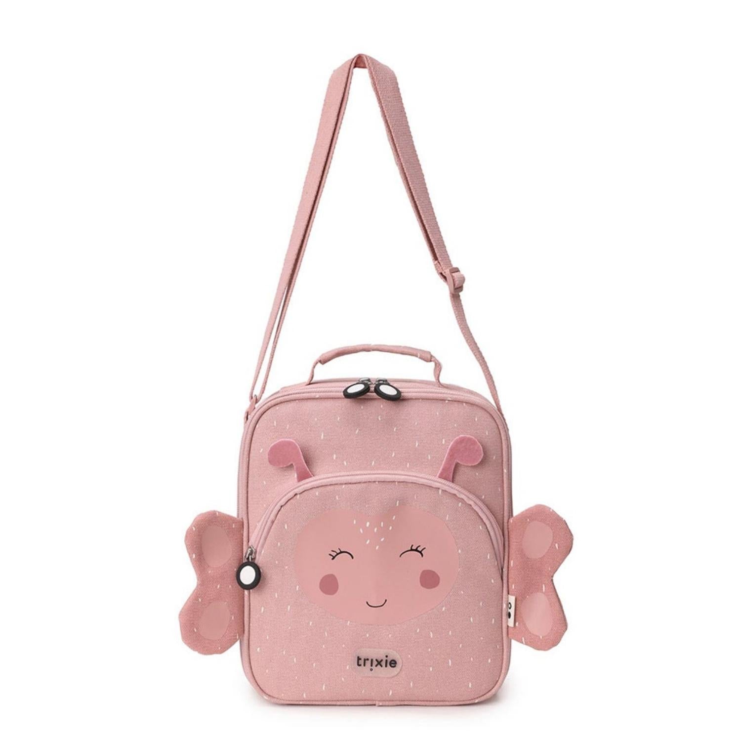 Consigue la bolsa almuerzo térmica Mrs. Butterfly personalizable de Trixie en www.manodesantaoficial.es. Bolsa térmica infantil ideal para mantener la comida fresca en el colegio y excursiones. ¡Personalízala con su nombre!