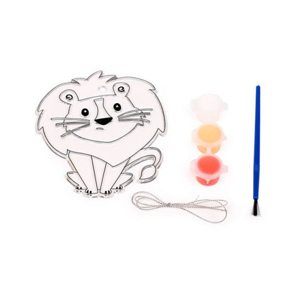 Bolsita de cumple con Manualidad atrapasol LEÓN + tubo extensible El detalle perfecto, original y educativo para tus invitados.