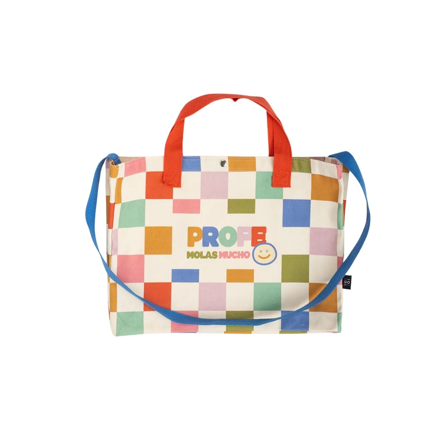 Bolso "Profe molas mucho" de algodón 100%. Regalo ideal para profesores, resistente (340g) y con doble asa para hombro o mano. Práctico, espacioso y diseñado en España.