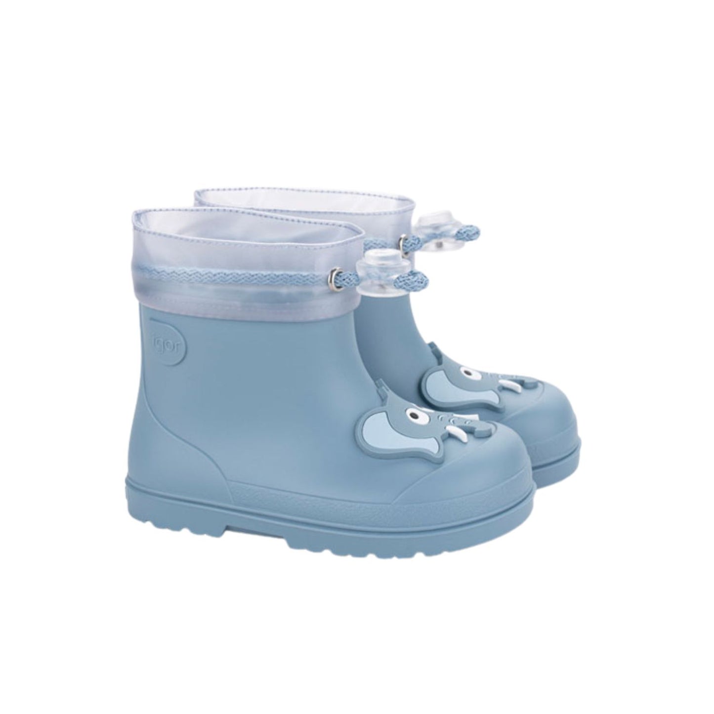 ¡Descubre las botas de agua barefoot monocolor MENDI DINO ELEFANTE de concepto barefoot de IGOR! Son tus aliadas para aventuras en familia bajo la lluvia. Su acabado mate las hace preciosas y el diseño respetuoso con sus pies las hace flexibles y cómodas. ¿Quieres aún más motivos para comprarlas? ¡Cero Drop y la plantilla es extraíble!