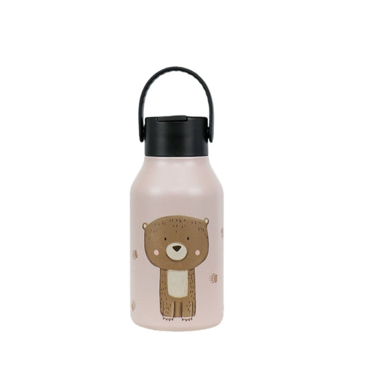 Botella Termo Acero inox Runbott Mii Oso 35cl Gracias a su recubrimiento interior cerámico, mantiene el sabor original de las bebidas sin olores ni transferencias. Su aislamiento de doble pared mantiene los líquidos fríos hasta 24 horas y calientes hasta 12, ideal para cualquier estación del año.