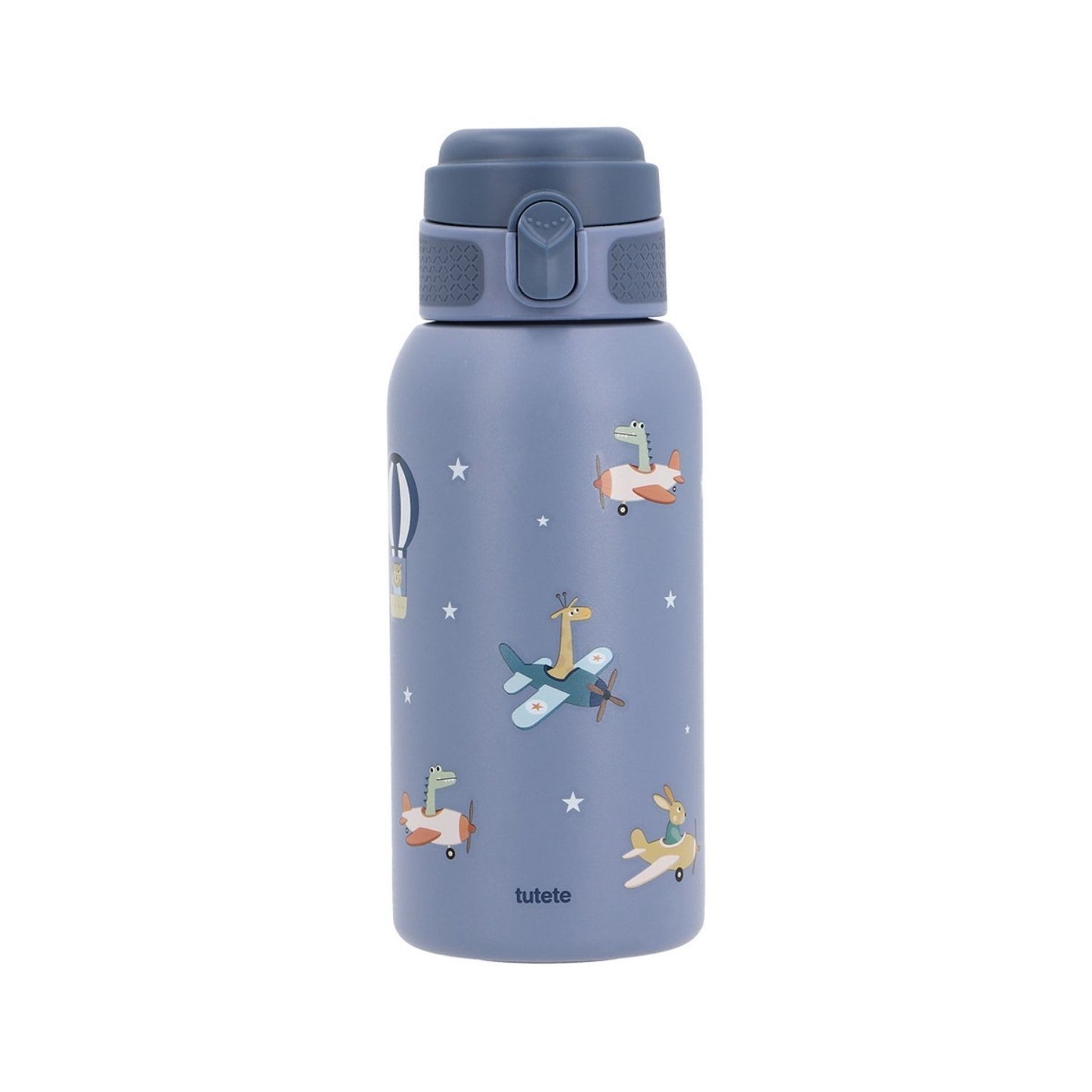 Consigue la botella de acero térmica Planes (Aviones) de 500ml en www.manodesantaoficial.es. Botella térmica infantil de acero inoxidable, hermética y resistente para el colegio y excursiones.