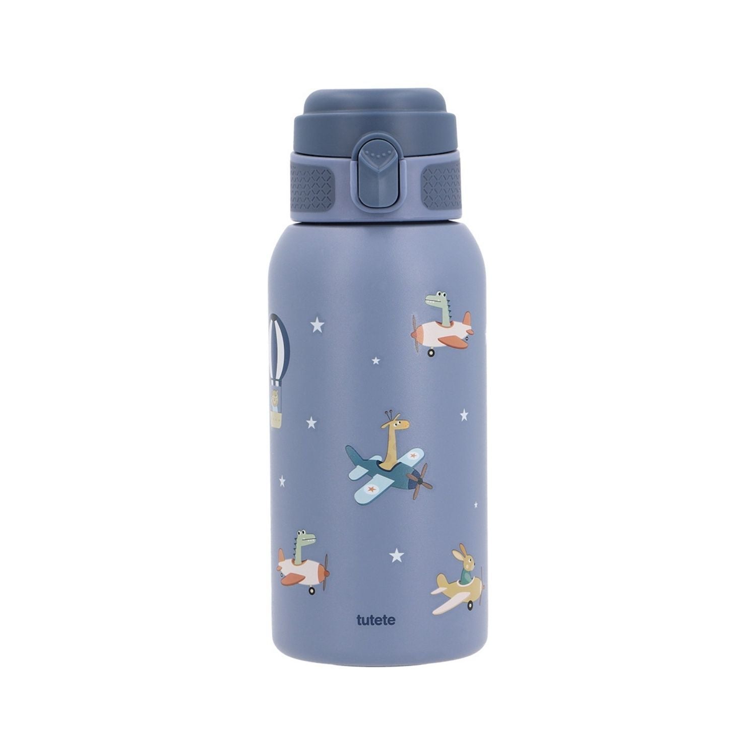 Consigue la botella de acero térmica Planes (Aviones) de 500ml en www.manodesantaoficial.es. Botella térmica infantil de acero inoxidable, hermética y resistente para el colegio y excursiones.