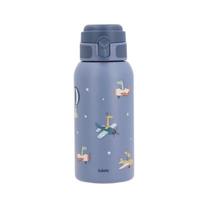 Consigue la botella de acero térmica Planes (Aviones) de 500ml en www.manodesantaoficial.es. Botella térmica infantil de acero inoxidable, hermética y resistente para el colegio y excursiones.