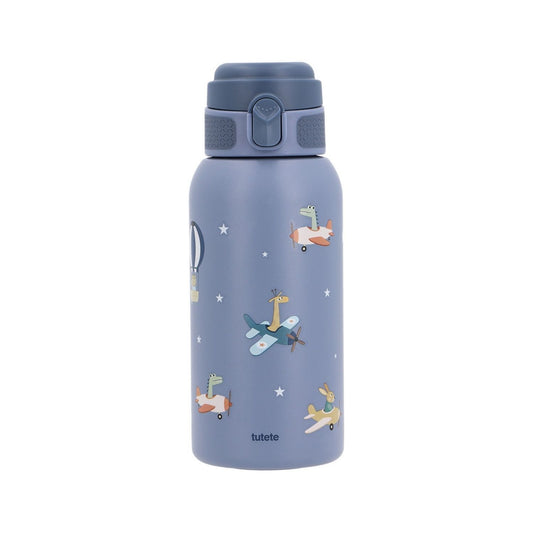 Consigue la botella de acero térmica Planes (Aviones) de 500ml en www.manodesantaoficial.es. Botella térmica infantil de acero inoxidable, hermética y resistente para el colegio y excursiones.