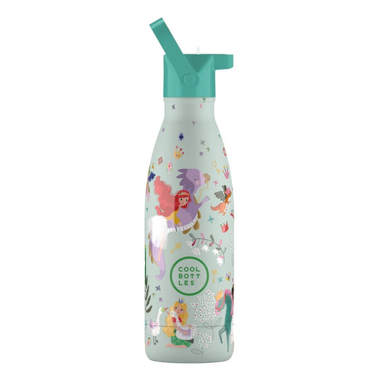 Botella térmica infantil The Bottles Kids 350ml Princess Kingdom. Acero inoxidable con relieve 3D, mantiene el frío 36h. Libre de BPA y a prueba de fugas. ¡Ideal para el cole!

Princesas valientes, preciosos caballos y coronas brillantes te esperan en este reino mágico de Princess Kingdom. The Bottles Kids 350ml es una botella de agua para niños con Triple Cool™ Technology que mantiene bebidas 36 horas frías y 18 calientes. Con tacto en relieve 3D y tapón hermético a prueba de fugas. Fabricada en acero inox