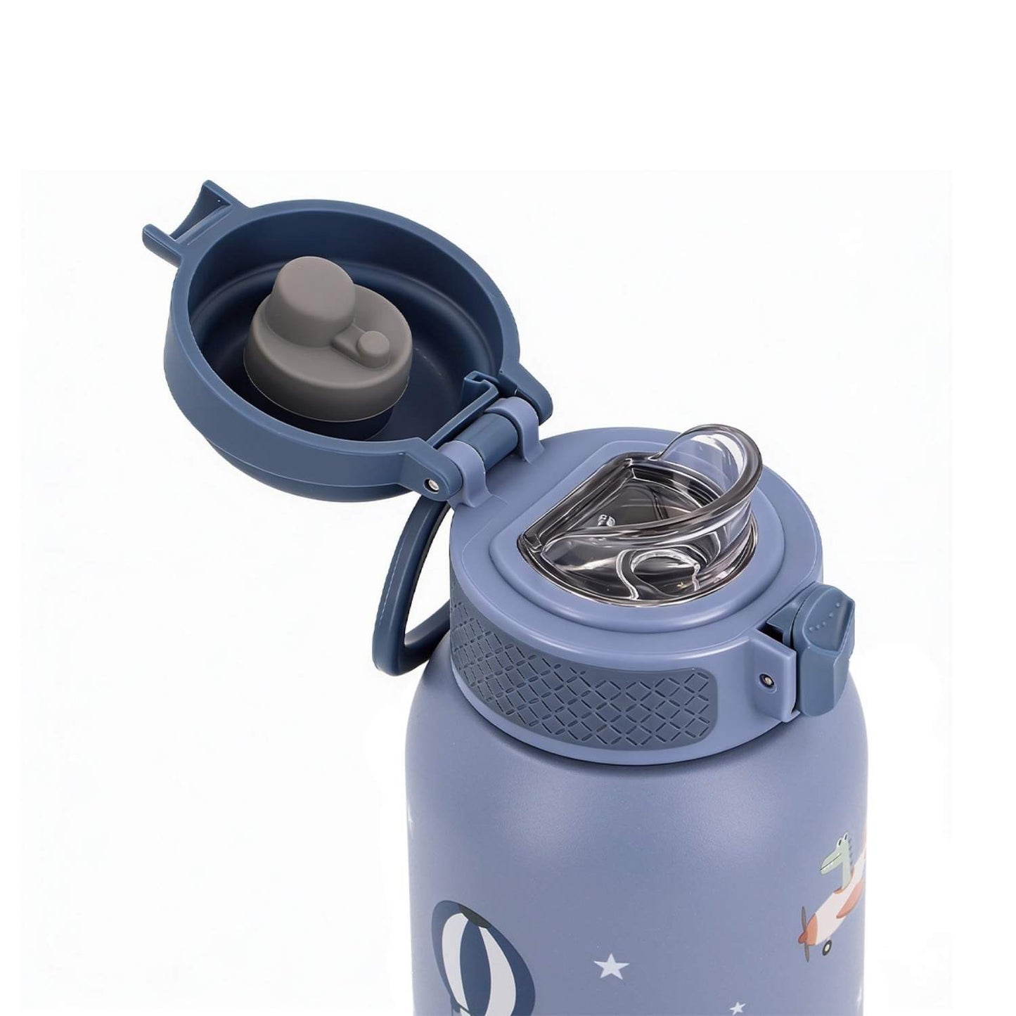 Consigue la botella de acero térmica Planes (Aviones) de 500ml en www.manodesantaoficial.es. Botella térmica infantil de acero inoxidable, hermética y resistente para el colegio y excursiones.