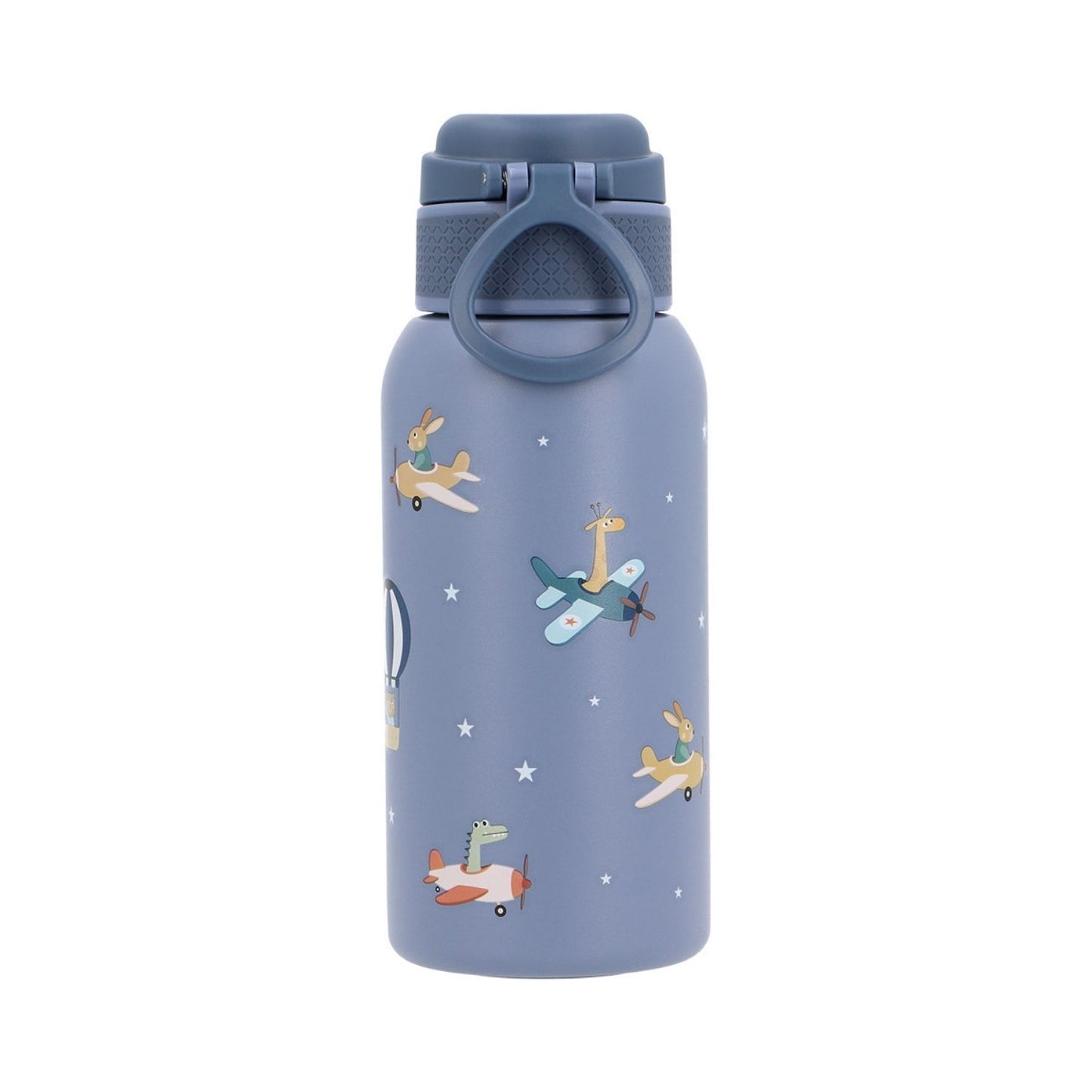 Consigue la botella de acero térmica Planes (Aviones) de 500ml en www.manodesantaoficial.es. Botella térmica infantil de acero inoxidable, hermética y resistente para el colegio y excursiones.