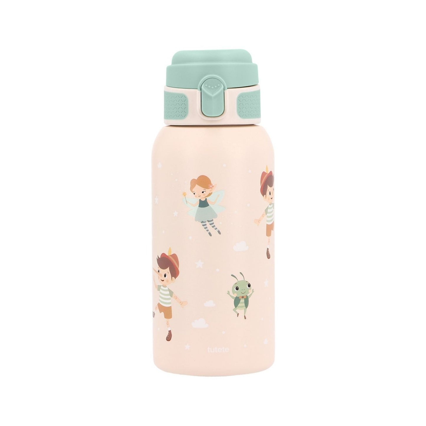la Botella de Acero Térmica Wooden boy (Pinocho)&nbsp;de 500ml. Esta botella térmica infantil es la compañera ideal para el colegio, excursiones o tardes de parque, gracias a su resistencia y gran capacidad. Su diseño sin pajita facilita una limpieza rápida y profunda, asegurando la máxima higiene diaria