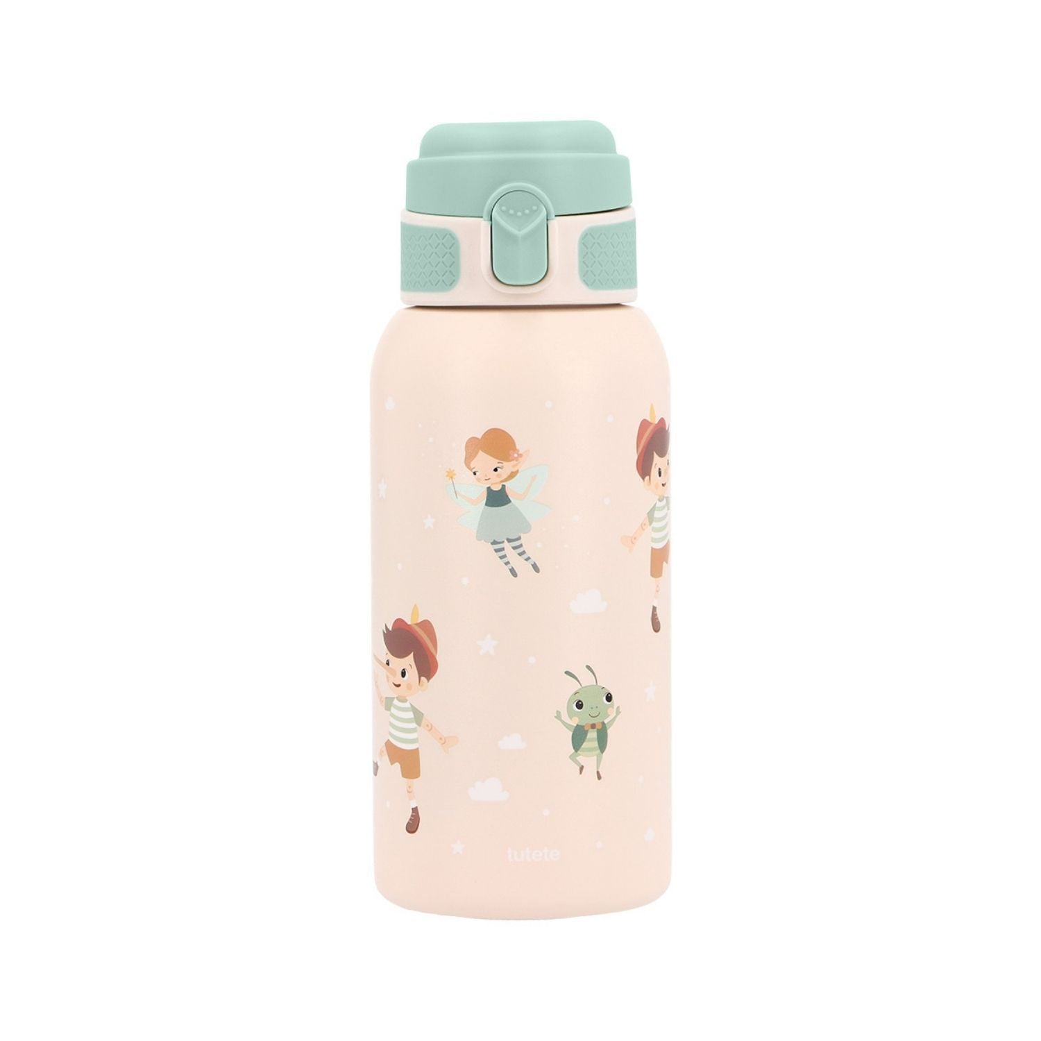 la Botella de Acero Térmica Wooden boy (Pinocho)&nbsp;de 500ml. Esta botella térmica infantil es la compañera ideal para el colegio, excursiones o tardes de parque, gracias a su resistencia y gran capacidad. Su diseño sin pajita facilita una limpieza rápida y profunda, asegurando la máxima higiene diaria