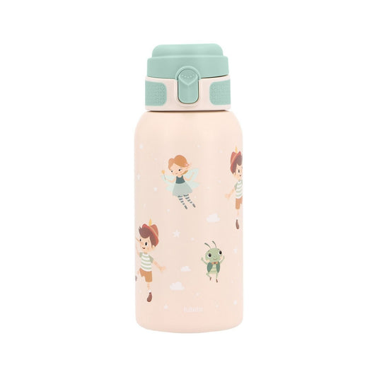 la Botella de Acero Térmica Wooden boy (Pinocho)&nbsp;de 500ml. Esta botella térmica infantil es la compañera ideal para el colegio, excursiones o tardes de parque, gracias a su resistencia y gran capacidad. Su diseño sin pajita facilita una limpieza rápida y profunda, asegurando la máxima higiene diaria