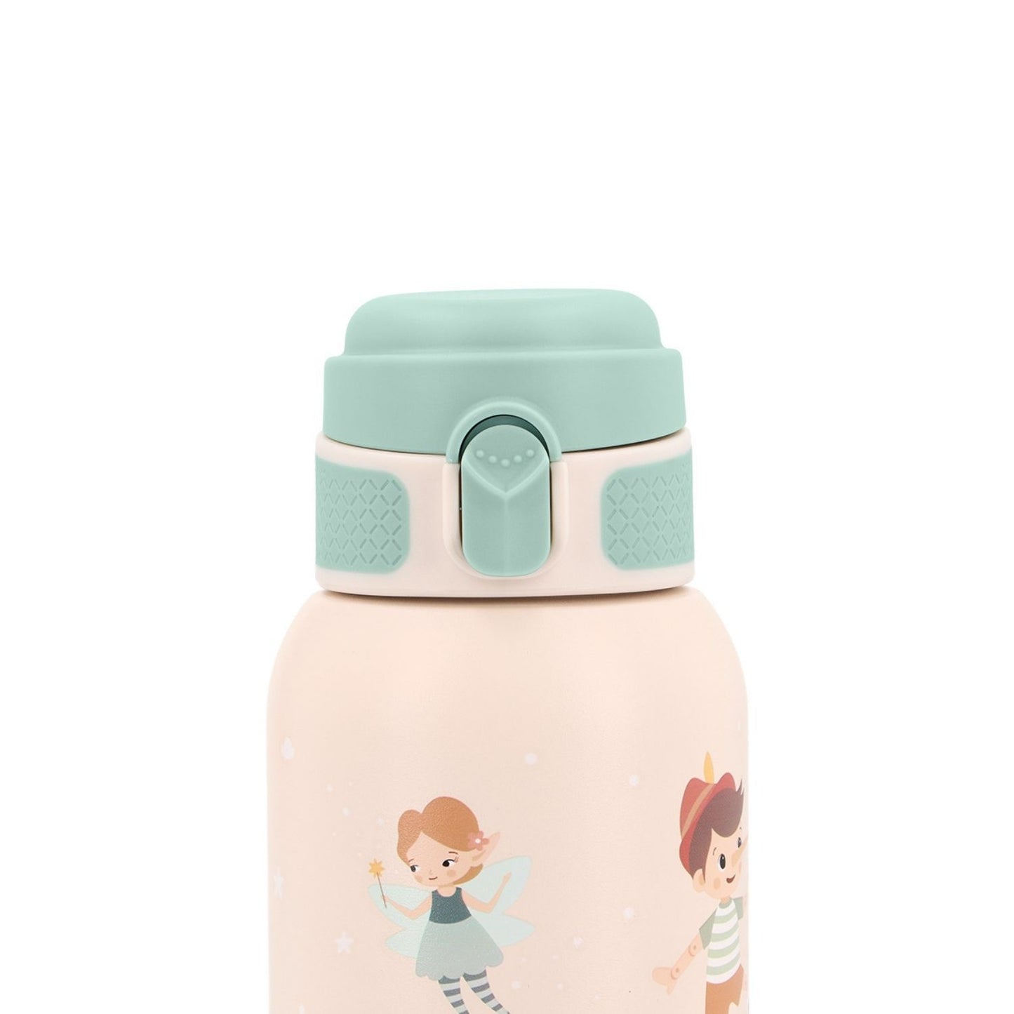 la Botella de Acero Térmica Wooden boy (Pinocho)&nbsp;de 500ml. Esta botella térmica infantil es la compañera ideal para el colegio, excursiones o tardes de parque, gracias a su resistencia y gran capacidad. Su diseño sin pajita facilita una limpieza rápida y profunda, asegurando la máxima higiene diaria