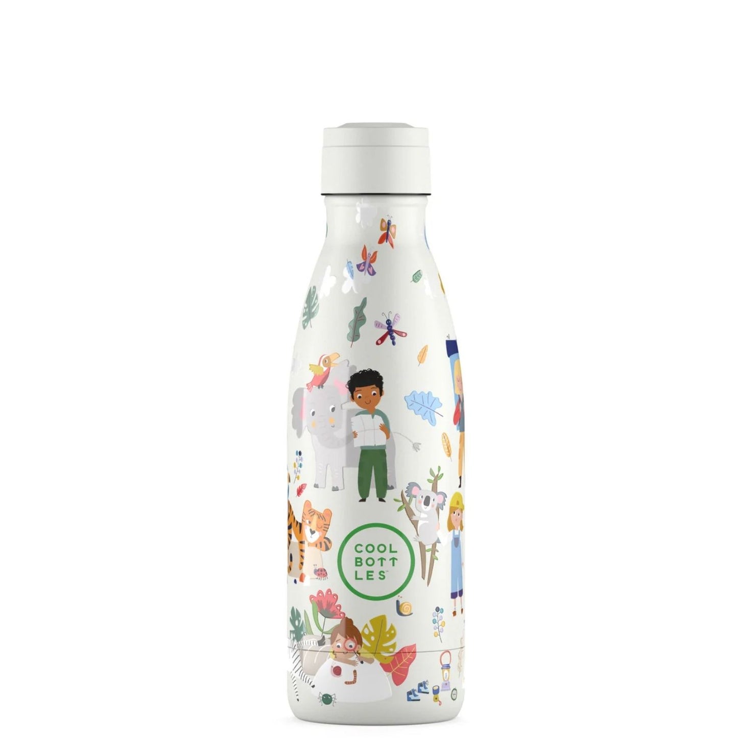 The Bottles Kids 350ml Curious Explorers: Hidratación mágica y resistente

👑 Diseño en Relieve: Tacto 3D con ilustraciones de divertidos niños curiosos y sus compañeros animales para una experiencia sensorial única.

🔥 Triple Cool™ Technology: Mantiene el agua fría hasta 36 horas y las bebidas calientes durante 18 horas.

🛡️ Máxima Seguridad: Acero inoxidable 18/8 de grado alimenticio, libre de BPA, ftalatos y toxinas.