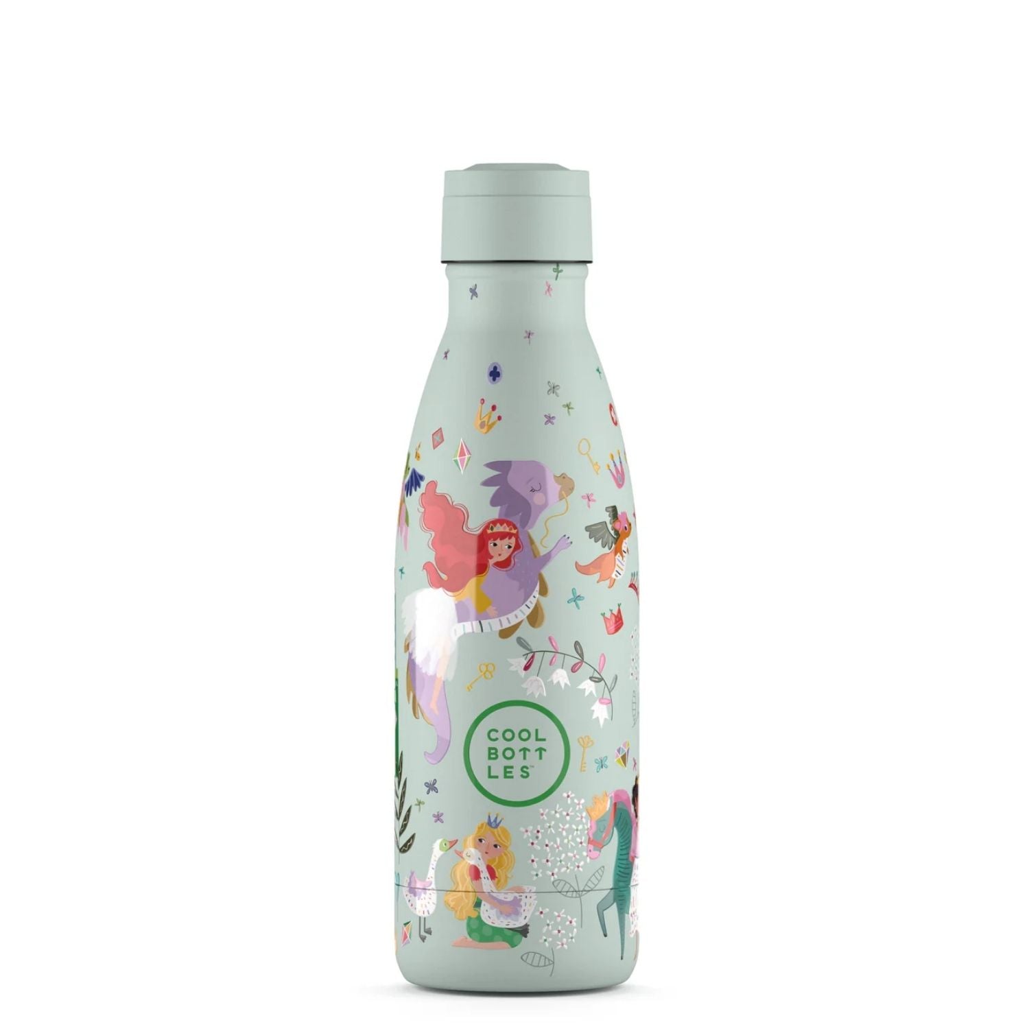 Botella térmica infantil The Bottles Kids 350ml Princess Kingdom. Acero inoxidable con relieve 3D, mantiene el frío 36h. Libre de BPA y a prueba de fugas. ¡Ideal para el cole!

Princesas valientes, preciosos caballos y coronas brillantes te esperan en este reino mágico de Princess Kingdom. The Bottles Kids 350ml es una botella de agua para niños con Triple Cool™ Technology que mantiene bebidas 36 horas frías y 18 calientes. Con tacto en relieve 3D y tapón hermético a prueba de fugas. Fabricada en acero inox