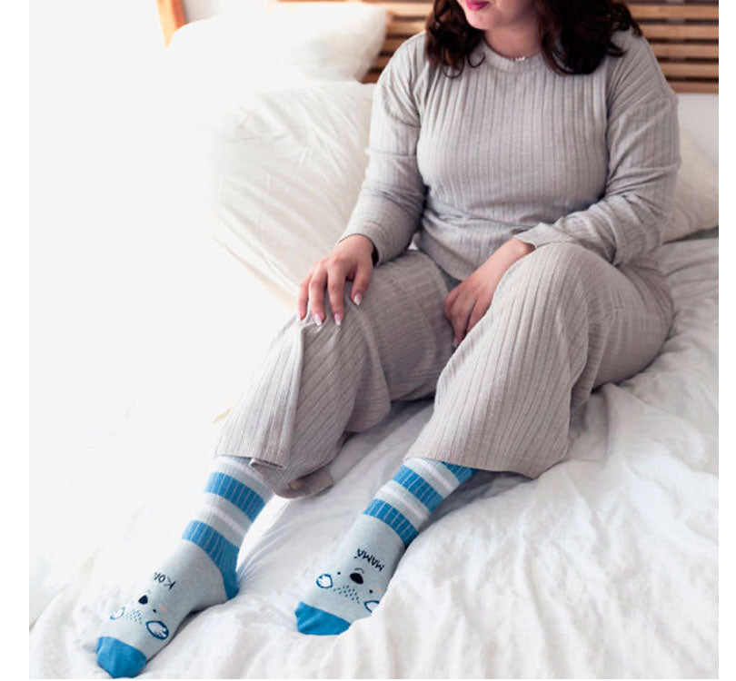 calcetines mama koala Diseñados en España con algodón de máxima calidad y con los mensajes tejidos en el propio calcetín. Cuentan con la certificación OEKO-TEX® lifestyle