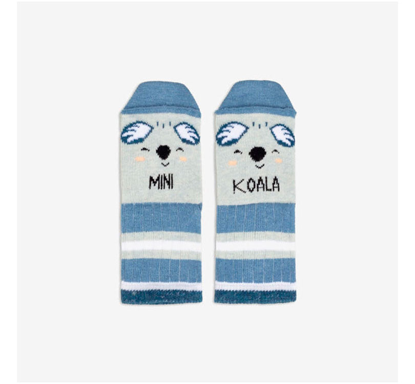 kit grandes y peques papa y mini KOALA Diseñados en España con algodón de máxima calidad y con los mensajes tejidos en el propio calcetín. Cuentan con la certificación OEKO-TEX® mini