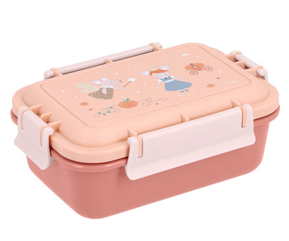   La Caja de Almuerzo Bento Mouse Fairies (Cenicienta) de Tutete es la solución perfecta para organizar el menú diario de los más pequeños. Gracias a su capacidad de 500ml y su cajita interior extraíble, podrás separar los alimentos de forma cómoda, manteniendo la comida fresca y apetitosa. Además, puedes añadir una pegatina vinílica personalizada para identificarla en el cole. 