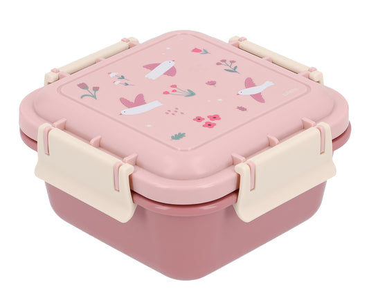 Caja de Almuerzo Grande Planes (Aviones). Este portameriendas infantil cuenta con una gran capacidad de 780ml, idónea para transportar sándwiches, frutas o snacks saludables bien protegidos en la mochila escolar o en las excursiones. Su tapa hermética evita aperturas accidentales, manteniendo la comida fresca durante todo el día.