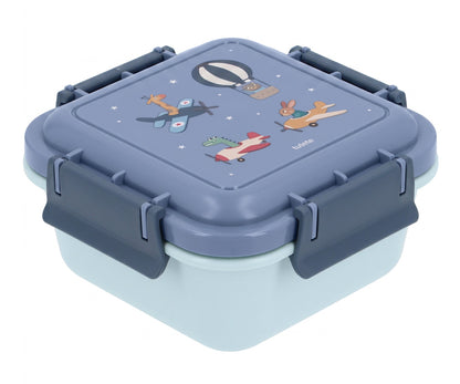  Caja de Almuerzo Grande Planes (Aviones). Este portameriendas infantil cuenta con una gran capacidad de 780ml, idónea para transportar sándwiches, frutas o snacks saludables bien protegidos en la mochila escolar o en las excursiones. Su tapa hermética evita aperturas accidentales, manteniendo la comida fresca durante todo el día. 