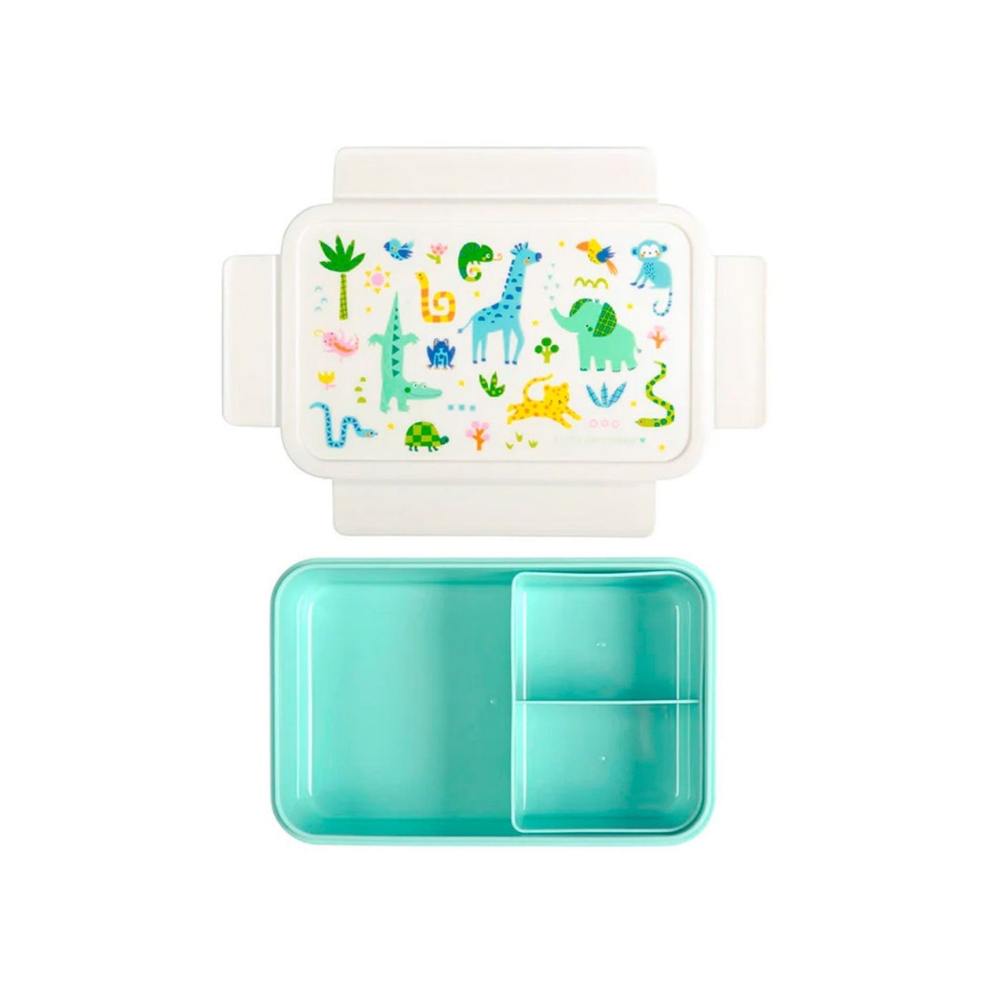 Comprar caja de almuerzo Bento Jungle A Little Lovely Company en www.manodesantaoficial.es. Hermética, con compartimentos y libre de BPA. ¡Envío rápido!
