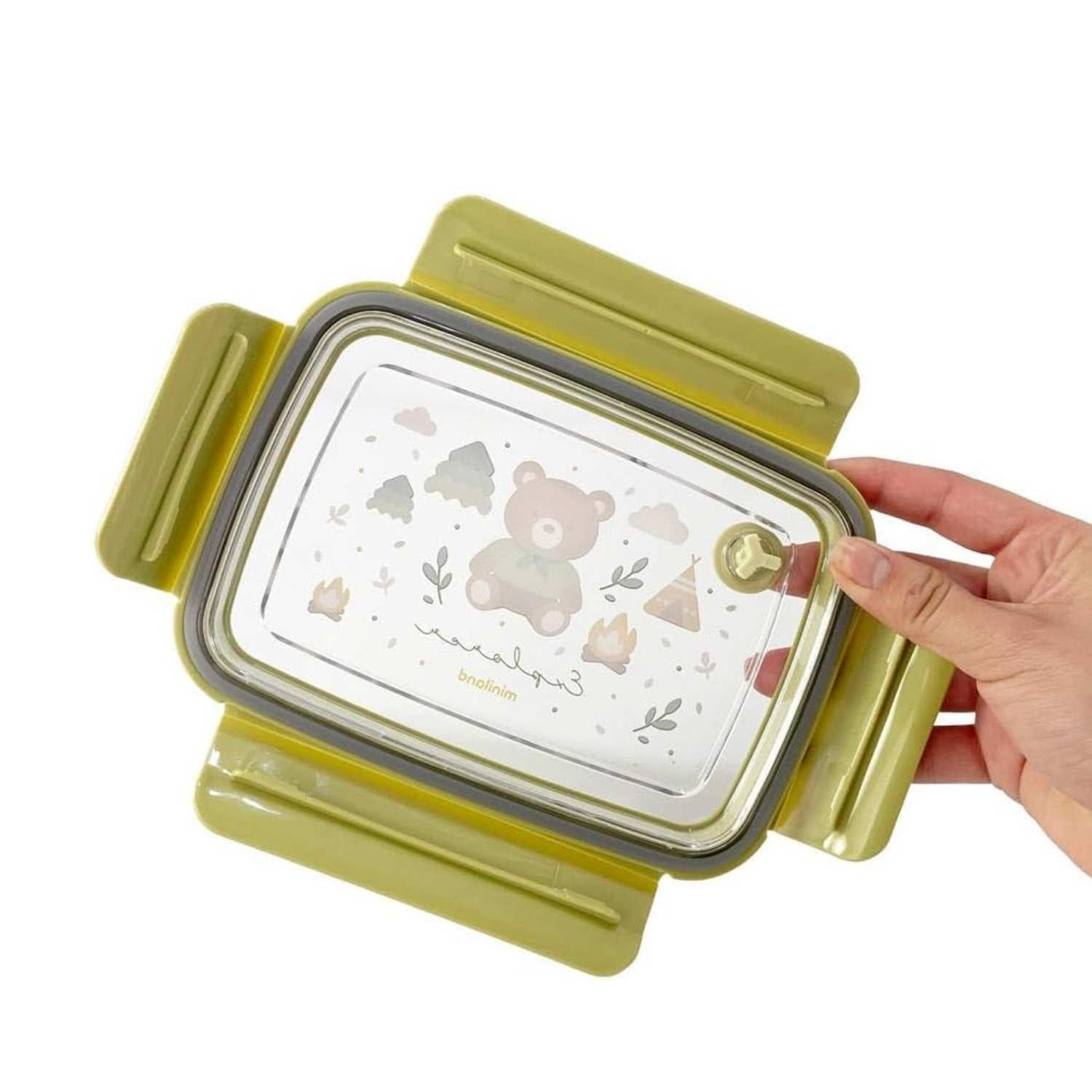 Caja de almuerzo de acero inoxidable explorer. Higiénica, ultrarresistente y libre de plásticos/BPA. ¡La fiambrera de mariposas perfecta para el cole!