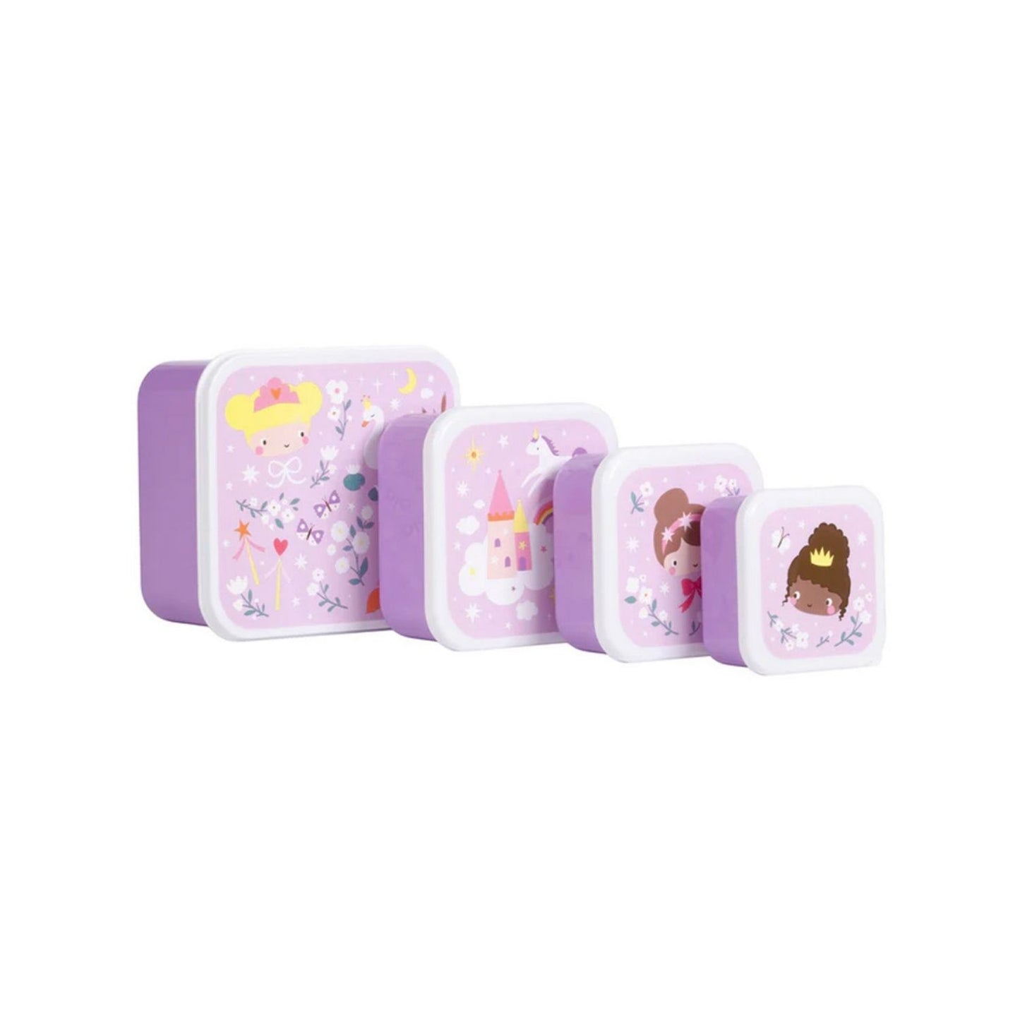  set de 4 cajitas de almuerzo apilables con divertido diseño de coches es el aliado perfecto para la merienda o el tentempié escolar. Al contar con cuatro dimensiones distintas, te permite llevar por separado alimentos variados sin mezclar sabores ni texturas. Son superligeras, muy resistentes al ritmo diario 