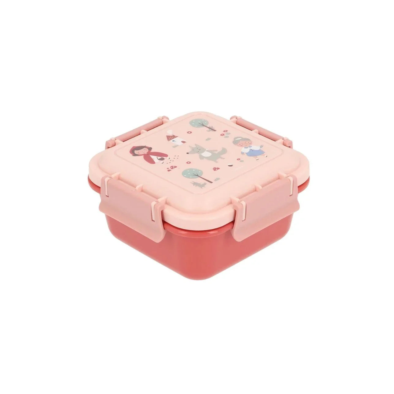 ¡La Cajita Almuerzo infantil Caperucita es perfecta para ti! Esta caja cuenta con una sorprendente ilustración del clásico cuento con dibujos muy molones en la tapa y tiene capacidad suficiente para snacks, frutas o tentempiés saludables.


Además, se cierra con facilidad gracias a sus cuatro puntos de presión, lo que la hace hermética y fácil de abrir para los niños.